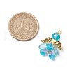 Glass Seed Beaded Angel Pendants PALLOY-MZ00631-02-2