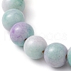 Adjustable Round Opaque Crackle Glass Braided Bead Bracelets for Women Men BJEW-JB10693-3