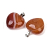 Dyed Natural Banded Agate Pendants G-G202-08A-2