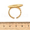 304 Stainless Steel Open Cuff Ring for Women RJEW-A053-06G-02-5