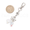 Angel Glass Pendant Decorations HJEW-MZ00261-03-3