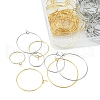 64Pcs 8 Style 316 Surgical Stainless Steel Wine Glass Charms Rings STAS-FS0001-32-4