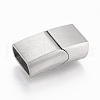 304 Stainless Steel Magnetic Clasps with Glue-in Ends STAS-F131-05P-1