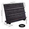 3-Tier Wooden Slant Back Jewelry Display Card Stands ODIS-WH0038-79A-02-2