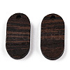 Natural Wenge Wood Pendants WOOD-T023-71A-01-2