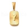 304 Stainless Steel Pendants STAS-S161-01Y-G-1