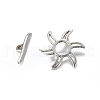 Tibetan Style Alloy Toggle Clasps X-LF5115Y-1