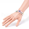 Polymer Clay Heishi Beaded Stretch Bracelets BJEW-JB05947-7