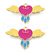 Alloy Enamel Pendants PALLOY-F286-12B-G-2