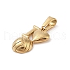PVD Vacuum Plating 304 Stainless Steel Pendants STAS-R232-04G-2