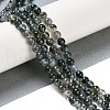 Natural Moss Agate Bead Strands G-J358-01-6mm-5