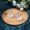 Fingerinspire 2Pcs 2 Style Transparent Acrylic Ring Display Rack AJEW-FG0001-60-5