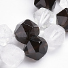 Natural Quartz Crystal and Smoky Quartz Beads Strands G-S267-08-3