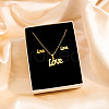 304 Stainless Steel Pendant Necklaces & Stud Earrings Sets WG82A44-11-1