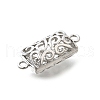 Brass Connector Charms KK-E792-04P-2