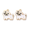 Alloy Enamel Pendants ENAM-O001-08P-G-1