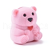 Bear Shape Velvet Jewelry Boxes VBOX-L002-C02-1