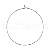 304 Stainless Steel Hoop Earring Findings STAS-Z089-01P-01-1