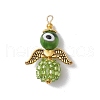 Glass Seed Beads Alloy Pendants PALLOY-MZ00282-02-1