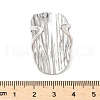 Oval 304 Stainless Steel Chunky Cuff Rings RJEW-S626-05P-3