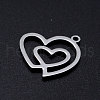 201 Stainless Steel Filigree Charms STAS-T046-JN251-1-2