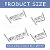 CREATCABIN 1840Pcs 4 Style Glass Twisted Bugle Beads SEED-CN0001-43B-2