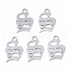 201 Stainless Steel Pendants STAS-N091-40S-1