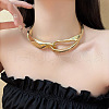 Exaggerated Style Alloy Knot Choker Necklaces FS-WG05827-01-2