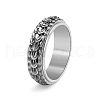 Rotatable Stainless Steel Finger Ring PW-WG50513-01-1