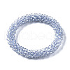 Faceted Transparent Glass Beads Stretch Bracelets BJEW-S144-002B-05-2