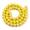 Electroplate Opaque Glass Beads Strands GLAA-T032-P8mm-AB08-3