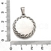 304 Stainless Steel Pendants STAS-B086-10D-P-3
