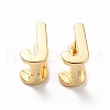 Initial Hoop Earrings for Women EJEW-P194-01G-J-1