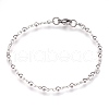 Tarnish Resistant 304 Stainless Steel Link Bracelets BJEW-G596-05P-1