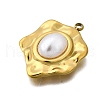 Plastic Pearl Pendants STAS-Q360-03K-G-2