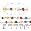Brass Enamel Chains KK-F892-52G-3
