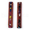 Transparent Resin & Wood Pendants RESI-N039-08-2