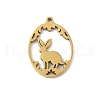304 Stainless Steel Pendants STAS-Q354-02A-G-1
