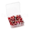 80Pcs 20 Style Rondelle European Beads Set for DIY Jewelry Making Finding Kit DIY-LS0004-13-8