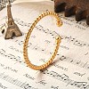 Brass Cuff Bangles BJEW-F482-03G-1