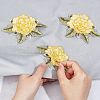Peony Shape Water Soluable Multi-Layer Appliques PATC-WH0011-02-6