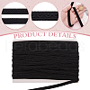 Polyester Braided Ribbons for Curtain Decoration SRIB-WH0011-208B-5