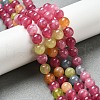 Dyed Natural Malaysia Jade Beads Strands X-G-G021-02B-16-5