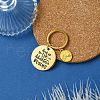 201 Stainless Steel & Alloy Enamel Keychain KEYC-YW00103-01-1