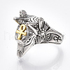 Alloy Wide Band Rings X-RJEW-T006-07-2