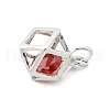 S925 Sterling Silver with Cubic Zirconia Charms STER-Q006-07A-P-2