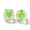 Two Tone UV Plating Rainbow Iridescent Acrylic Beads TACR-D010-02D-3