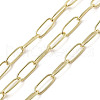 Rack Plating Oval Brass Curb Chains CHC-A010-01G-04-1
