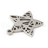 Non-Tarnish 201 Stainless Steel Pendants STAS-D190-02P-2