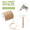 Craftdady 2Roll 2 Colors Earthy Colored Jute Cord OCOR-CD0001-05-12